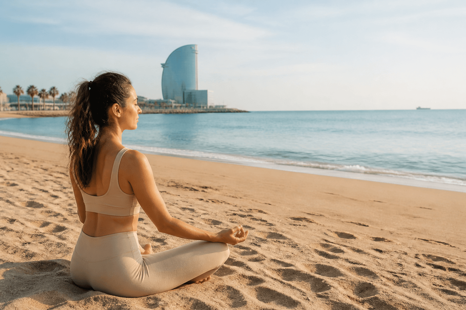 Yoga en la playa